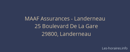 MAAF Assurances - Landerneau
