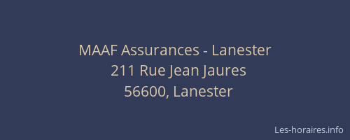 MAAF Assurances - Lanester