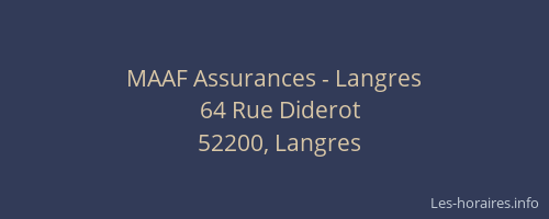 MAAF Assurances - Langres