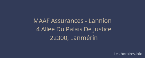 MAAF Assurances - Lannion