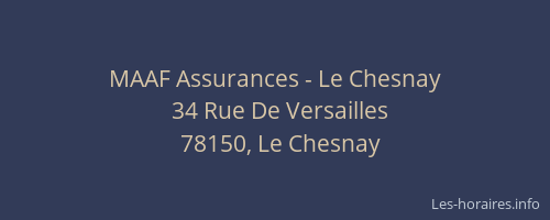 MAAF Assurances - Le Chesnay