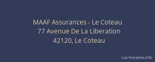 MAAF Assurances - Le Coteau