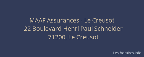 MAAF Assurances - Le Creusot