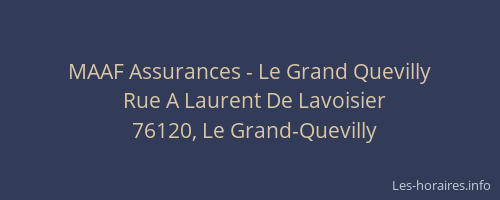MAAF Assurances - Le Grand Quevilly