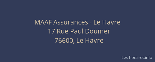 MAAF Assurances - Le Havre