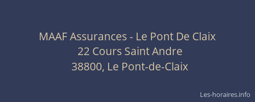 MAAF Assurances - Le Pont De Claix