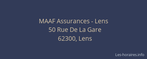 MAAF Assurances - Lens