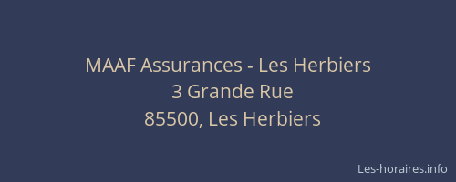 MAAF Assurances - Les Herbiers