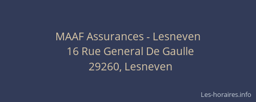 MAAF Assurances - Lesneven