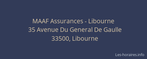 MAAF Assurances - Libourne