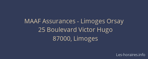 MAAF Assurances - Limoges Orsay