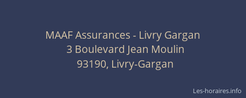 MAAF Assurances - Livry Gargan