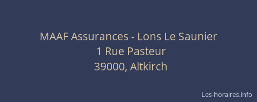 MAAF Assurances - Lons Le Saunier