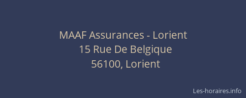 MAAF Assurances - Lorient