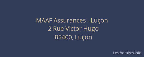 MAAF Assurances - Luçon