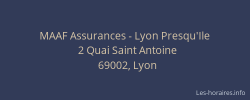 MAAF Assurances - Lyon Presqu'Ile