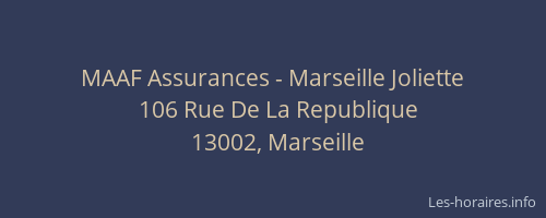 MAAF Assurances - Marseille Joliette