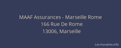 MAAF Assurances - Marseille Rome