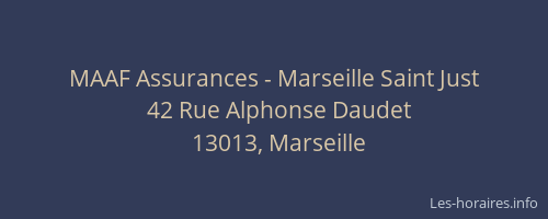 MAAF Assurances - Marseille Saint Just