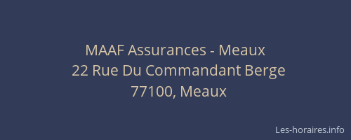 MAAF Assurances - Meaux