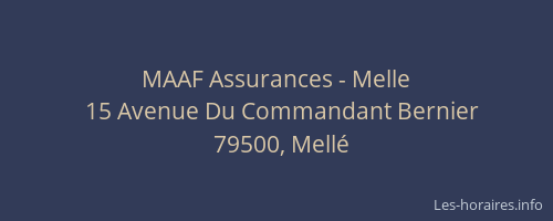 MAAF Assurances - Melle