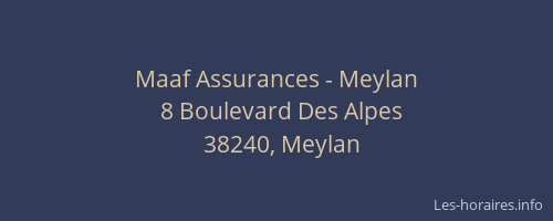 Maaf Assurances - Meylan
