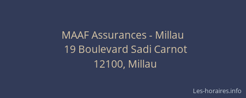 MAAF Assurances - Millau