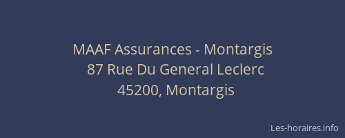 MAAF Assurances - Montargis