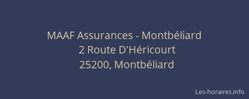MAAF Assurances - Montbéliard