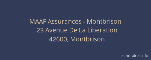 MAAF Assurances - Montbrison