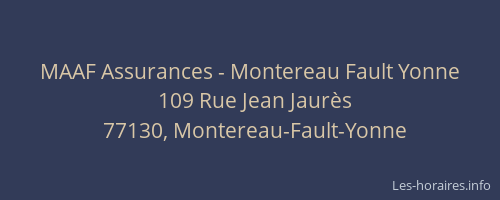 MAAF Assurances - Montereau Fault Yonne