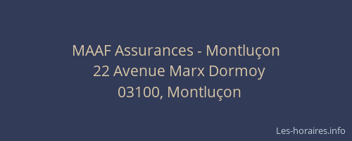 MAAF Assurances - Montluçon