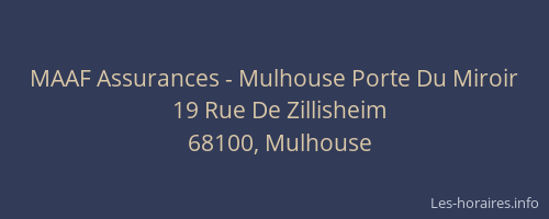MAAF Assurances - Mulhouse Porte Du Miroir