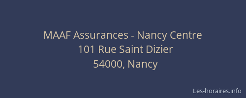 MAAF Assurances - Nancy Centre