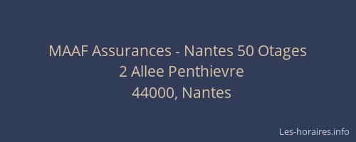 MAAF Assurances - Nantes 50 Otages