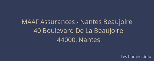 MAAF Assurances - Nantes Beaujoire