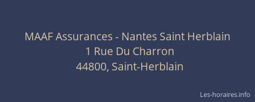 MAAF Assurances - Nantes Saint Herblain