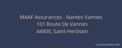 MAAF Assurances - Nantes Vannes