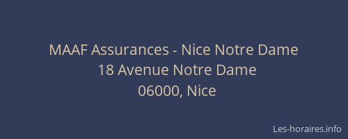 MAAF Assurances - Nice Notre Dame