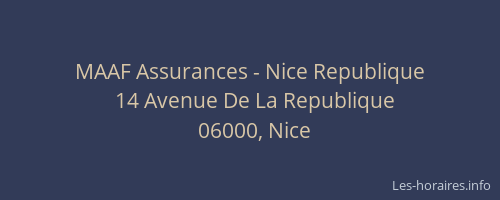 MAAF Assurances - Nice Republique