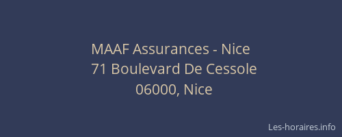 MAAF Assurances - Nice