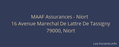 MAAF Assurances - Niort