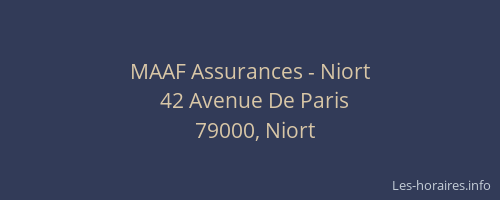 MAAF Assurances - Niort
