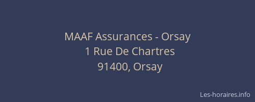 MAAF Assurances - Orsay