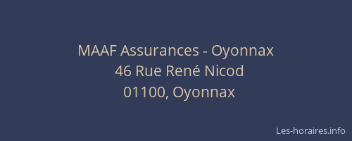 MAAF Assurances - Oyonnax
