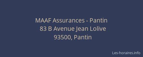MAAF Assurances - Pantin