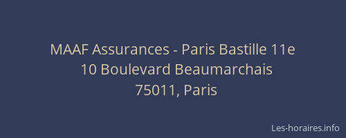 MAAF Assurances - Paris Bastille 11e