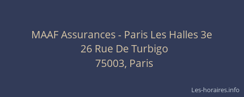 MAAF Assurances - Paris Les Halles 3e