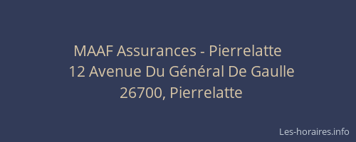 MAAF Assurances - Pierrelatte