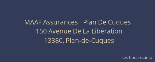 MAAF Assurances - Plan De Cuques